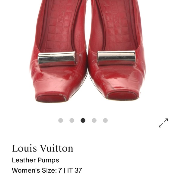 Louis Vuitton Red Heels with Sleek Design - Picture 1 of 6